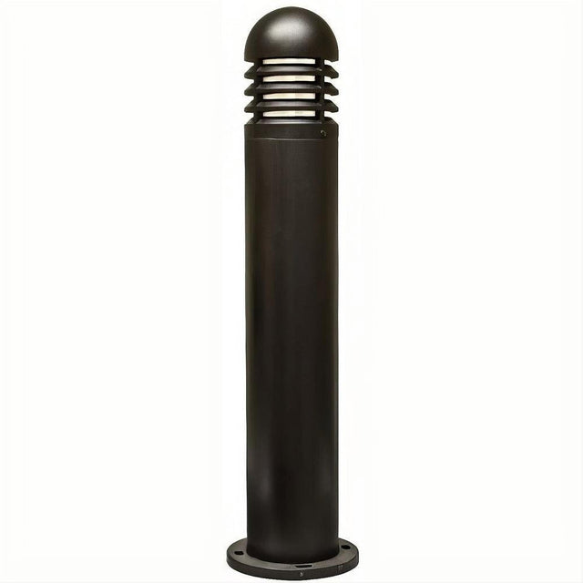 Dabmar Lighting D180-L9-27K-B Fiber G Bollard Louvered 120V GU24 LED 9W 27K Black