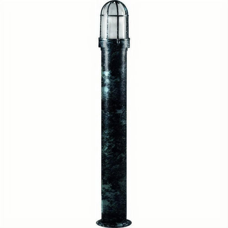 Dabmar Lighting D3100-L12-30K-VG Steel Bollard Open Cage 120V-277V G24 LED 12W 30K Verde Green
