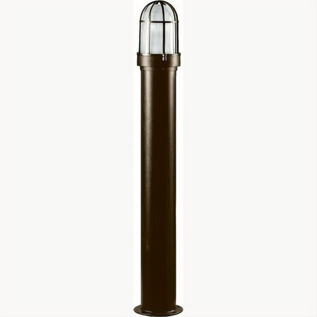 Dabmar Lighting D3100-L20-30K-BZ Steel Bollard Open Cage 120V-277V G24 LED 20W 30K Bronze
