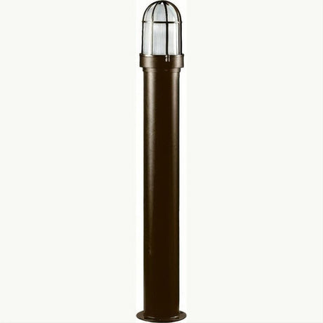 Dabmar Lighting D3100-L6-30K-B Steel Bollard Open Cage 120V E26 LED 6W 30K Black