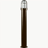 Dabmar Lighting D3100-L6-60K-BZ Steel Bollard Open Cage 120V E26 LED 6W 60K Bronze