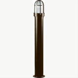 Dabmar Lighting D3100-L6-RGBW-B Steel Bollard Open Cage 120V E26 LED 6W RGBW Black