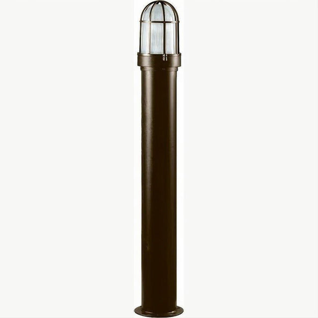 Dabmar Lighting D3100-L6-RGBW-B Steel Bollard Open Cage 120V E26 LED 6W RGBW Black