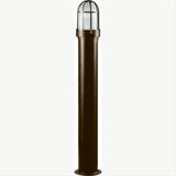 Dabmar Lighting D3100-L9-40K-B Steel Bollard Open Cage 120V GU24 LED 9W 40K Black