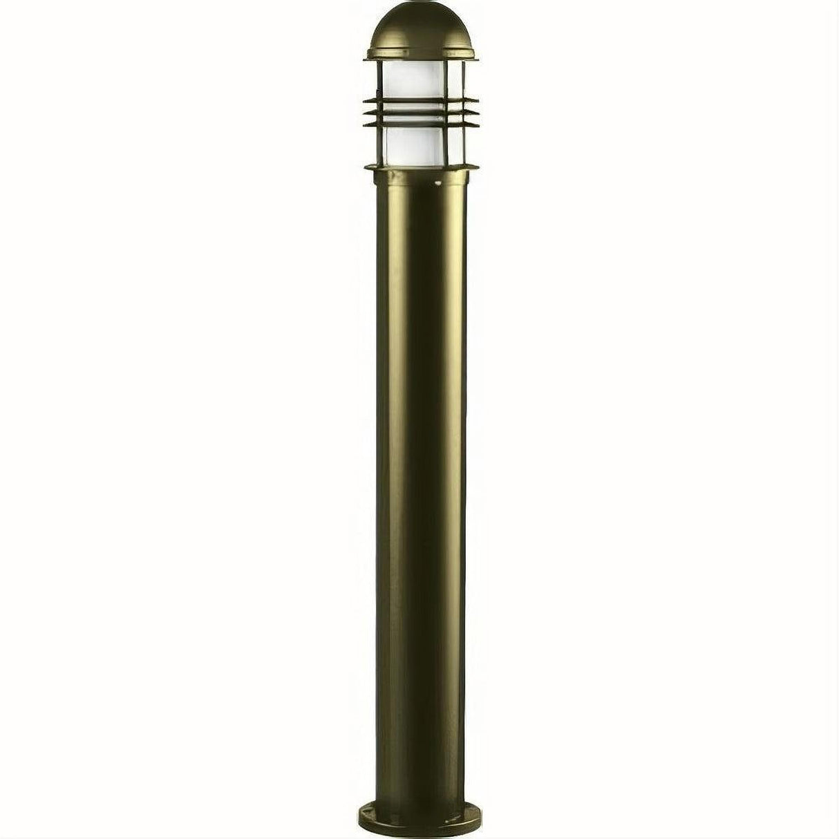 Dabmar Lighting D3200-L12-40K-B Cast Alum Bollard Open Cage 120V-277V G24 LED 12W 40K Black