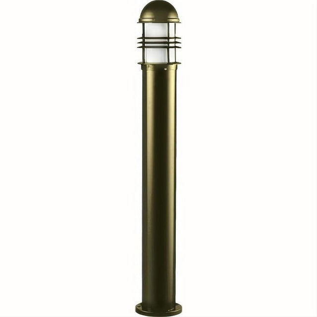 Dabmar Lighting D3200-L12-40K-B Cast Alum Bollard Open Cage 120V-277V G24 LED 12W 40K Black