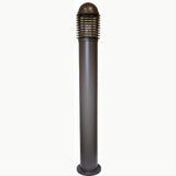 Dabmar Lighting D3300-L12-50K-BZ Cast Alum Bollard Caged 120V-277V G24 LED 12W 50K Bronze