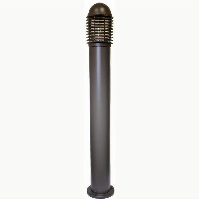 Dabmar Lighting D3300-L20-50K-B Cast Alum Bollard Caged 120V-277V G24 LED 20W 50K Black