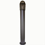Dabmar Lighting D3300-L9-27K-B Cast Alum Bollard Caged 120V GU24 LED 9W 27K Black