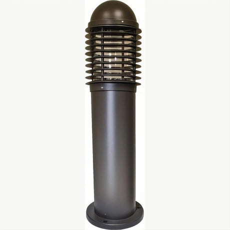 Dabmar Lighting D3390-L20-50K-BZ Cast Alum Mini Bollard Caged 120V-277V G24 LED 20W 50K Bronze