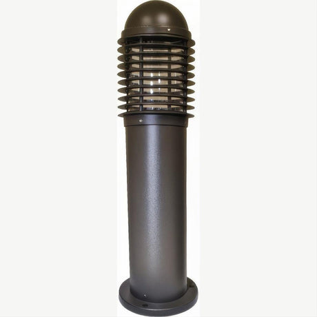 Dabmar Lighting D3390-L6-60K-BZ Cast Alum Mini Bollard Caged 120V E26 LED 6W 60K Bronze