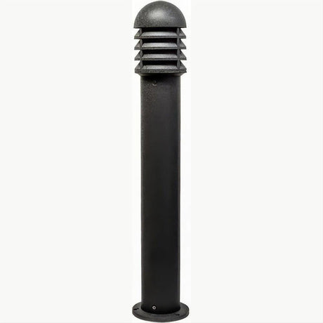 Dabmar Lighting D3400-L12-30K-B-FR-FR Cast Alum Bollard Shuttered 120V-277V G24 LED 12W 30K Frost Black