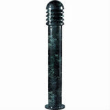 Dabmar Lighting D3400-L12-50K-VG-CLR-CLR Cast Alum Bollard Shuttered 120V-277V G24 LED 12W 50K Clear Verde Green