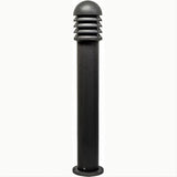 Dabmar Lighting D3400-L20-30K-B-CLR-CLR Cast Alum Bollard Shuttered 120V-277V G24 LED 20W 30K Clear Black