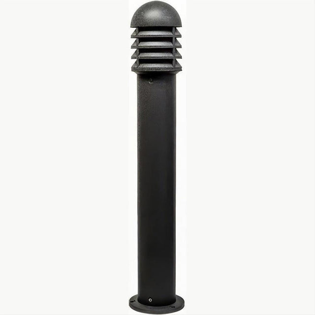 Dabmar Lighting D3400-L20-30K-B-FR-FR Cast Alum Bollard Shuttered 120V-277V G24 LED 20W 30K Frost Black