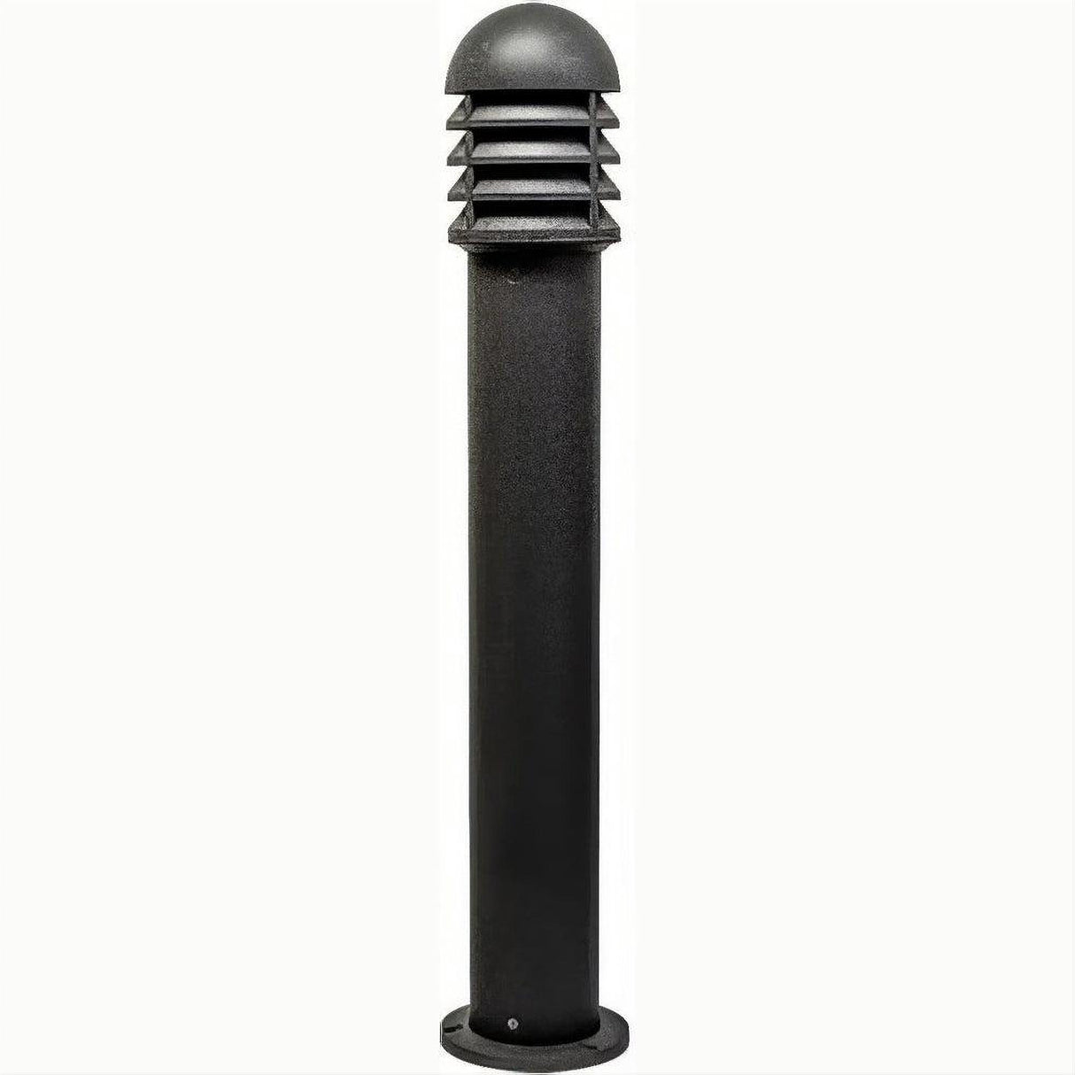 Dabmar Lighting D3400-L20-50K-B-FR-FR Cast Alum Bollard Shuttered 120V-277V G24 LED 20W 50K Frost Black