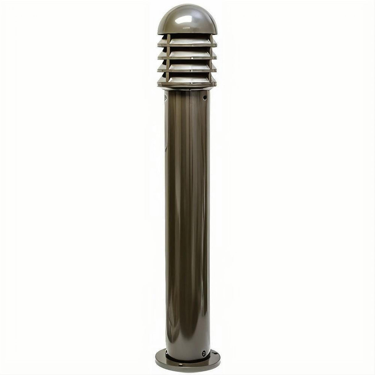 Dabmar Lighting D3400-L6-30K-BZ-CLR-CLR Cast Alum Bollard Shuttered 120V E26 LED 6W 30K Clear Bronze