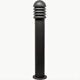 Dabmar Lighting D3400-L6-60K-B-CLR-CLR Cast Alum Bollard Shuttered 120V E26 LED 6W 60K Clear Black