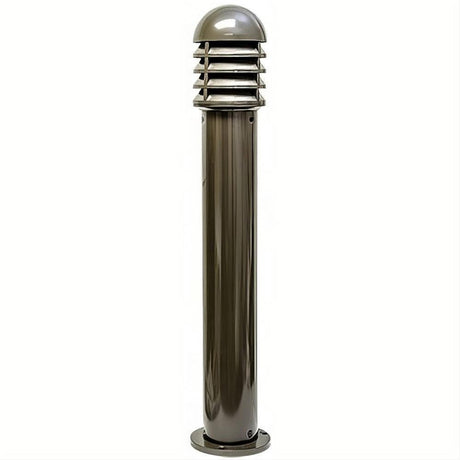 Dabmar Lighting D3400-L6-RGBW-BZ-CLR-CLR Cast Alum Bollard Shuttered 120V E26 LED 6W RGBW Clear Bronze