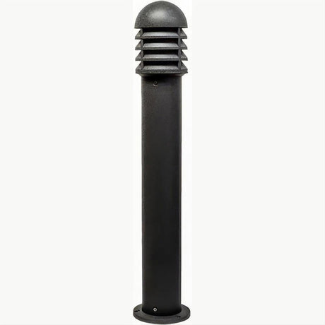 Dabmar Lighting D3400-L9-27K-B-CLR-CLR Cast Alum Bollard Shuttered 120V GU24 LED 9W 27K Clear Black
