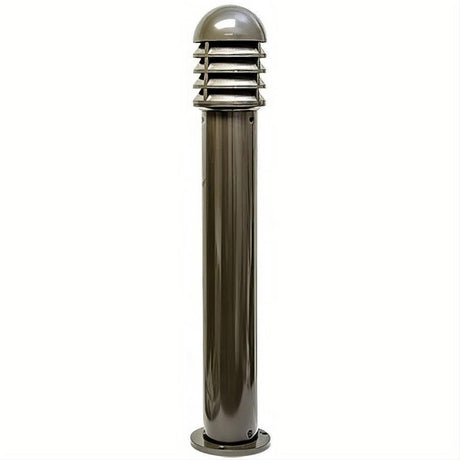 Dabmar Lighting D3400-L9-27K-BZ-FR-FR Cast Alum Bollard Shuttered 120V GU24 LED 9W 27K Frost Bronze