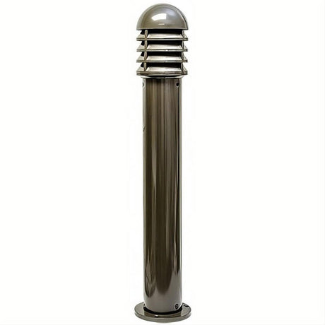 Dabmar Lighting D3400-L9-40K-BZ-CLR-CLR Cast Alum Bollard Shuttered 120V GU24 LED 9W 40K Clear Bronze