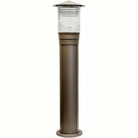 Dabmar Lighting D350-L12-40K-BZ Cast Alum Bollard Prism 120V-277V G24 LED 12W 40K Bronze
