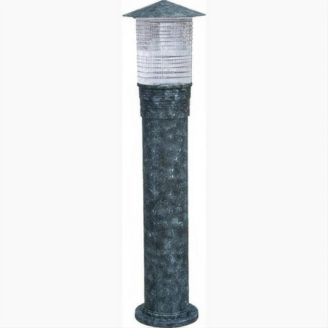 Dabmar Lighting D350-L6-60K-VG Cast Alum Bollard Prism 120V E26 LED 6W 60K Verde Green