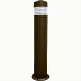 Dabmar Lighting D470-L12-50K-B Cast Alum Bollard Clear 120V-277V G24 LED 12W 50K Black