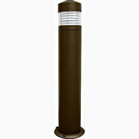 Dabmar Lighting D470-L6-30K-B Cast Alum Bollard Clear 120V E26 LED 6W 30K Black