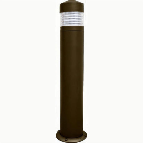 Dabmar Lighting D470-L6-60K-BZ Cast Alum Bollard Clear 120V E26 LED 6W 60K Bronze