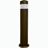 Dabmar Lighting D470-L6-RGBW-BZ Cast Alum Bollard Clear 120V E26 LED 6W RGBW Bronze
