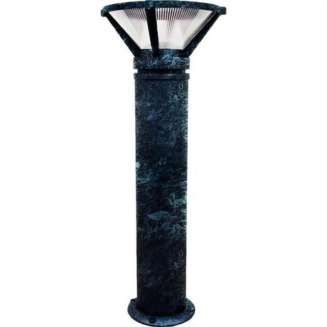 Dabmar Lighting D480-L12-30K-VG Cast Alum Bollard Ribbed 120V-277V G24 LED 12W 30K Verde Green