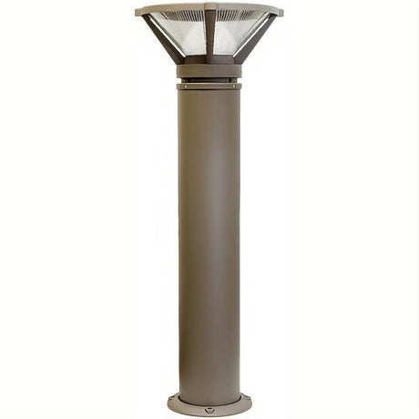 Dabmar Lighting D480-L9-40K-BZ Cast Alum Bollard Ribbed 120V GU24 LED 9W 40K Bronze