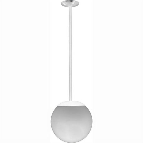 Dabmar Lighting D7501-24-W 16" Ceiling Globe Fixture 24" Drop White
