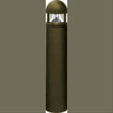 Dabmar Lighting D800-L20-30K-B Cast Alum Bollard Clear 120V-277V G24 LED 20W 30K Black