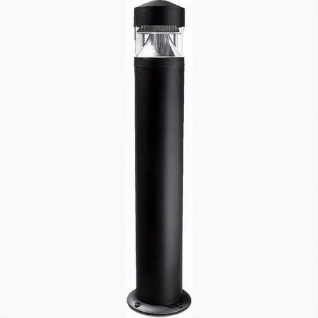 Dabmar Lighting D850-L12-50K-B Cast Alum Bollard Clear 120V-277V G24 LED 12W 50K Black