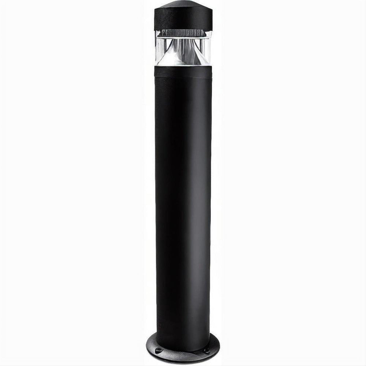 Dabmar Lighting D850-L20-50K-B Cast Alum Bollard Clear 120V-277V G24 LED 20W 50K Black
