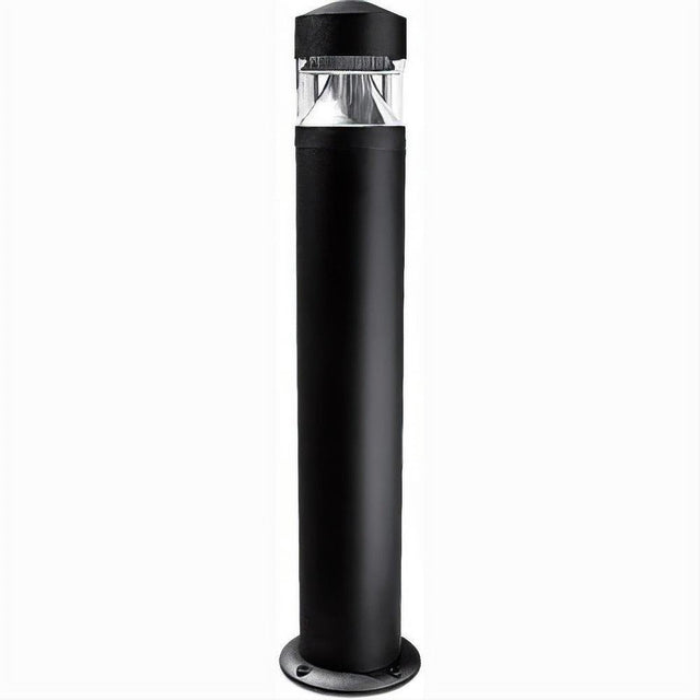 Dabmar Lighting D850-L6-60K-B Cast Alum Bollard Clear 120V E26 LED 6W 60K Black