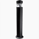 Dabmar Lighting D850-L6-RGBW-B Cast Alum Bollard Clear 120V E26 LED 6W RGBW Black