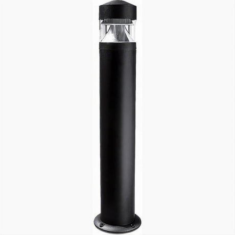 Dabmar Lighting D850-L6-RGBW-B Cast Alum Bollard Clear 120V E26 LED 6W RGBW Black