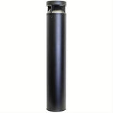 Dabmar Lighting D870-LB35-40K-B Cast Alum Bollard Flat Top 120V-277V LB 35W 40K Black