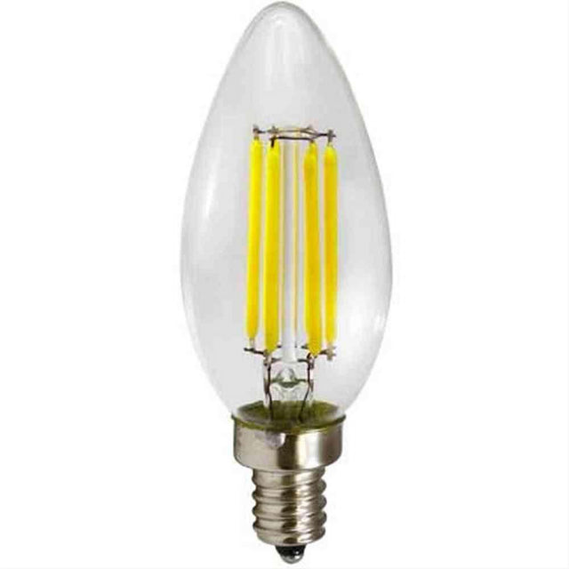 Dabmar Lighting DL-C35-LED4W-60K C35 E12 Base White LED 4W 120V 60K Filament