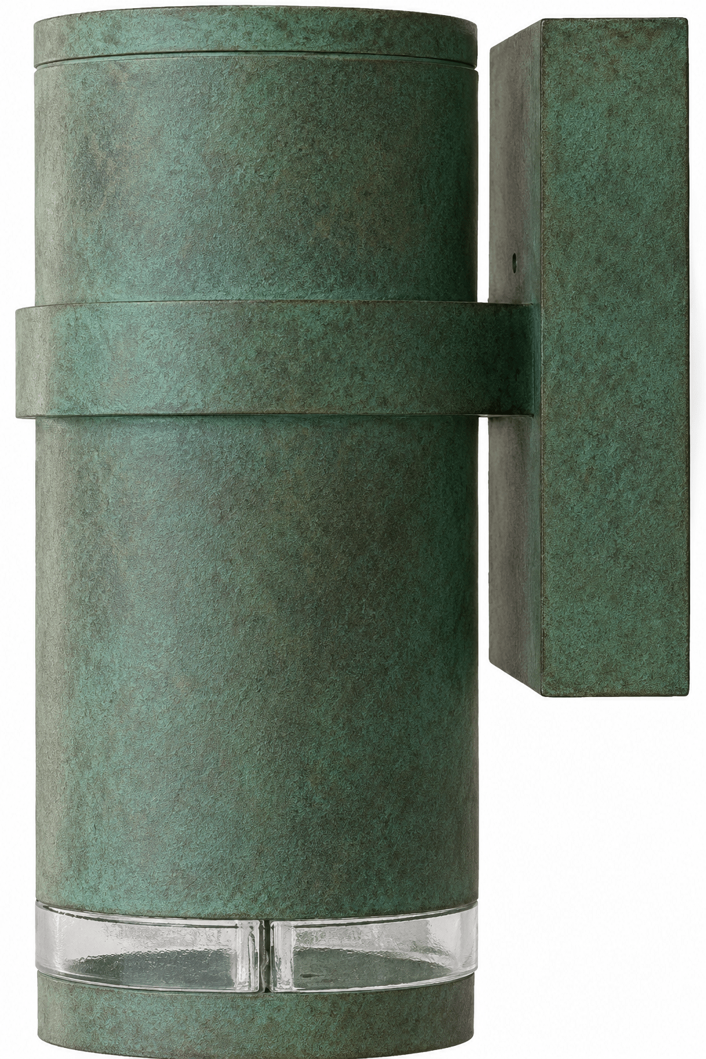 Dabmar Lighting DW3550-L7-27K-VG Cast Alum Down Light Wall Fixture 120V E26 LED 7W 27K Verde Green