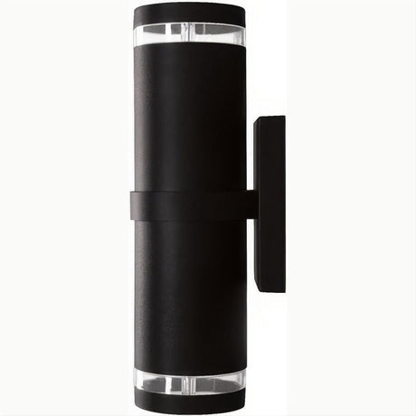 Dabmar Lighting DW3560-L12-30K-B Cast Alum Up and Down Wall Fixture 120V E26 2X LED 6W 30K Black
