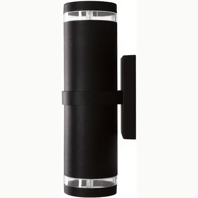 Dabmar Lighting DW3560-L12-30K-B Cast Alum Up and Down Wall Fixture 120V E26 2X LED 6W 30K Black