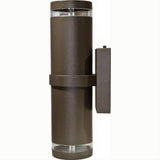 Dabmar Lighting DW3560-L12-30K-BZ Cast Alum Up and Down Wall Fixture 120V E26 2X LED 6W 30K Bronze