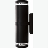 Dabmar Lighting DW3560-L12-RGBW-B Cast Alum Up and Down Wall Fixture 86V-265V E26 2X LED 6W RGBW Black