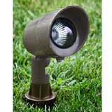 Dabmar Lighting FG132-BZ Fiberglass Directional Spotlight with Hood Bronze