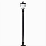 Dabmar Lighting GM1021-L9-40K-B Cast Alum 1 Post Top Fixture Pole + Base 120V GU24 LED 9W 40K Black